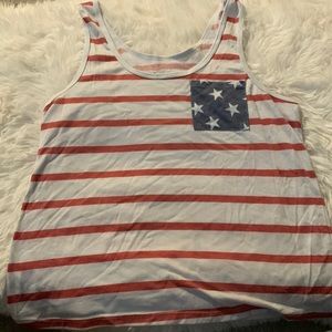 Red white and blue tank top